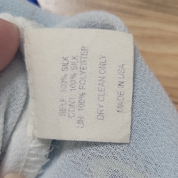 Voom by Joy Han Blue Peacock  Silk Tank Style Dress - Picture 5 of 15